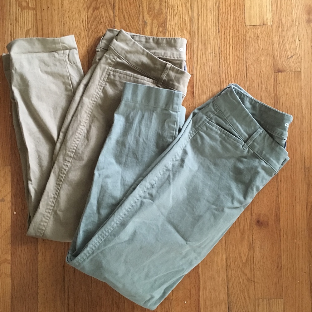 Old Navy | 2 pairs Pixie Khaki Chino Pants